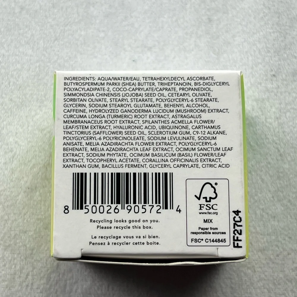 NIB herbivore super nova 5% vitamin C + caffeine brightening eye cream 15ml